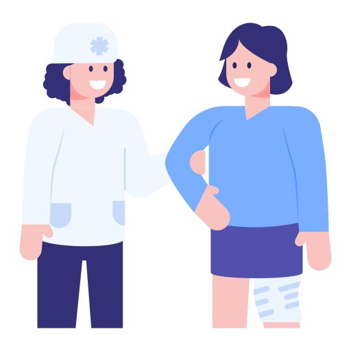 Bedrijfsarts in gesprek met zieke werknemer bij PreventaCare