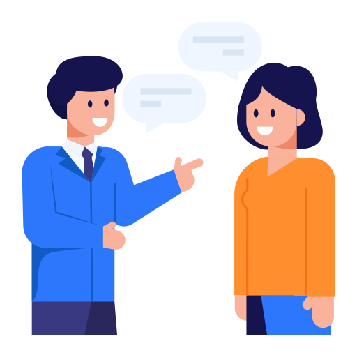 Twee mensen in gesprek, symbool voor persoonlijk contact en samenwerking bij PreventaCare.